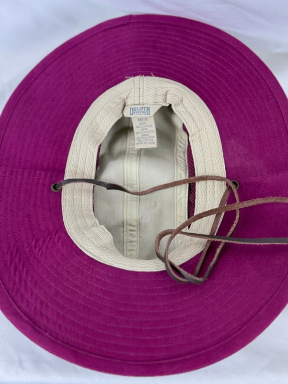 Duluth Trading Co Safari Hat M Purple Bucket Sunhat Mesh Packable